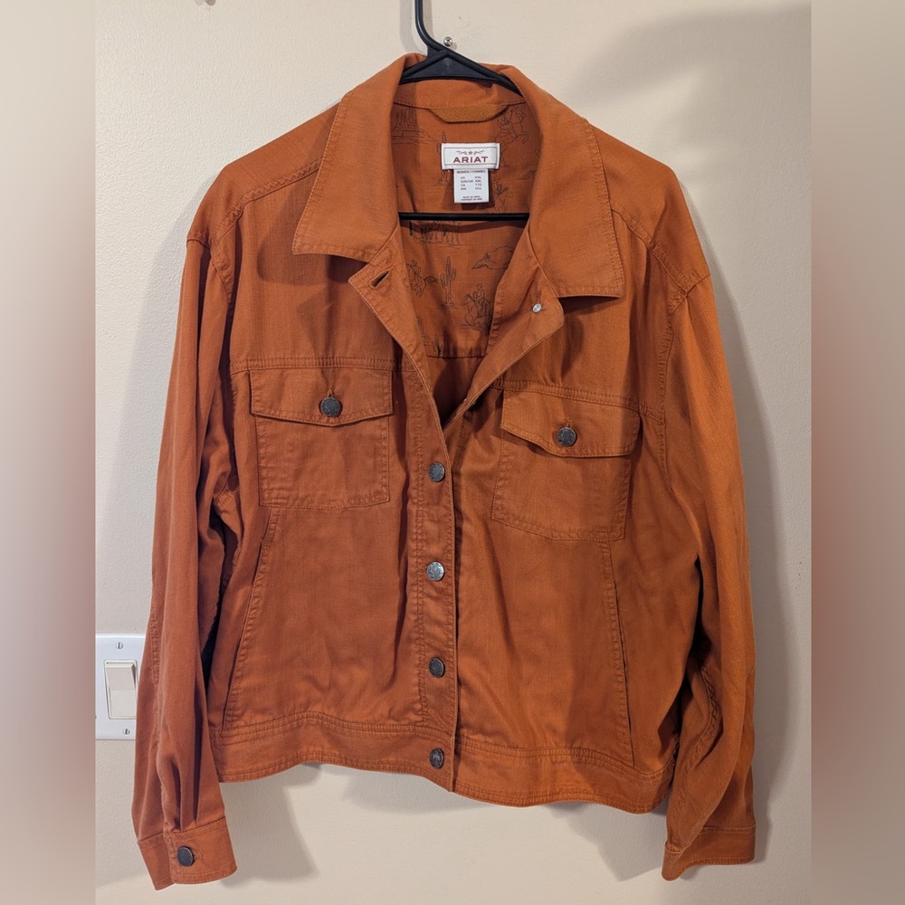 Ariat Women’s Rust Orange soft Utility Jacket xxl